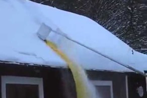 Классная штука для очистки снега 