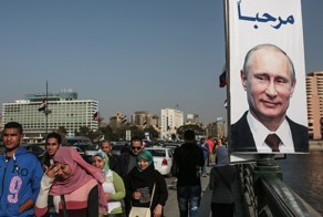 Как Путина в Каире встречали
