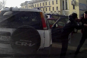 Драка на дороге в Анагарске