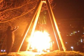 Безумная ведьма на улицах Италии