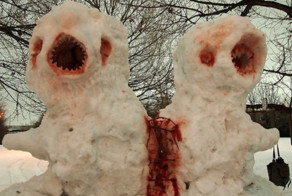 Пугающие снеговики