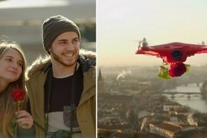 Квадрокоптер-купидон, приносящий любовь 