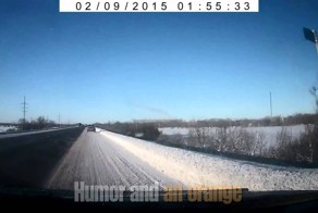 Улетел с трассы