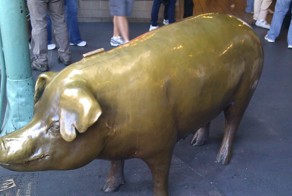 Рыбный рынок на берегу океана