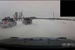 Погоня за пьяным водителем в Омске