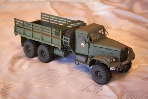 Модель из бумаги КрАЗ-255Б
