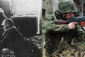 Наша армия во время ВОВ и сейчас