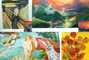 Дети нарисовали шедевры мировой живописи