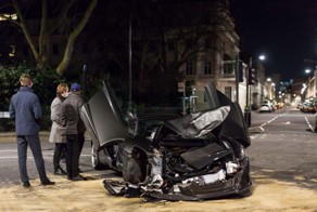 В Лондоне суперкар McLaren столкнулся Saab