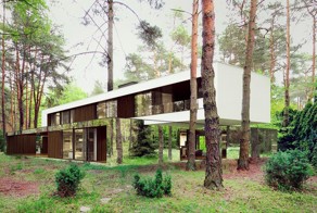 Зеркальный дом, «растворившийся» в лесу