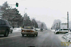 Гололед в Хабаровске