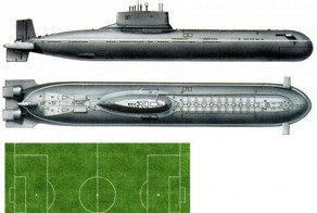 Гигантская подводная лодка проекта 941 - "Акула"