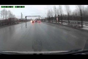 Подрезал Хонду