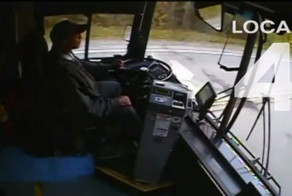 Водитель автобуса уснул за рулем