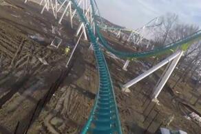 Тест-драйв 97-метровых американских горок выложили на YouTube