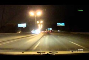 Вылетел с дороги