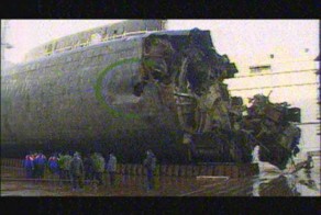 Курск  подводная лодка в мутной воде