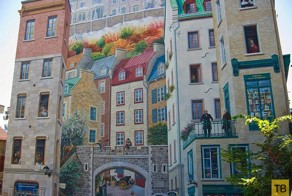 Необыкновенный стрит-арт в Квебеке