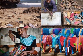 Классные игрушки из старых тапок