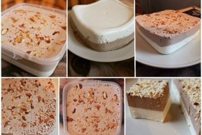 Ванильно – шоколадный творожный десерт