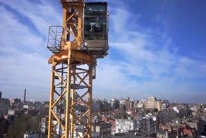 Реакция крановщика на квадрокоптер