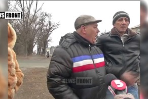 КОНСТАНТИНОВКА: Реакция жителей на журналистов украинских СМИ (18+)