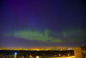 Северное сияние над Россией