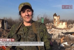 Оставила детей родителям и ушла в ополчение. Ополченец Рассвет.