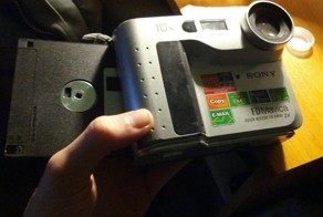 Редкий фотоаппарат с дискетой Sony Digital Mavica