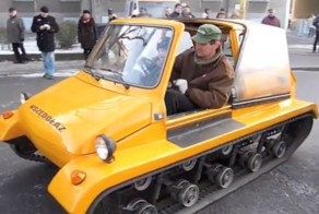 Поляк поставил на гусеничный ход свой Fiat 126P