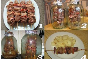 Оригинальный рецепт шашлыка в банке, без мангала и углей 