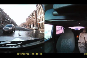 Столкновение на трамвайных путях