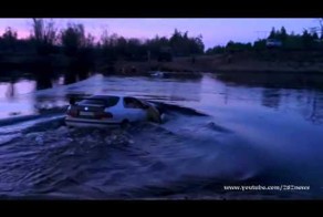 Идиоты утопили машину