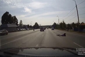 Авария с велосипедистом