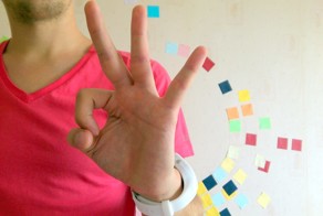 21 слово на языке жестов в виде кубиков