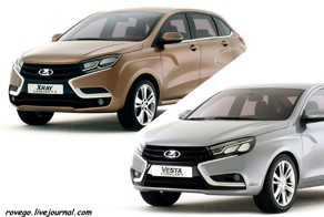 «АвтоВАЗ» назвал цены Lada Vesta и XRAY