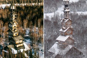 Избушка высотой в 12 этажей будто из сказки-страшилки