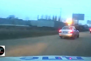 Погоня за пьяным водителем в Самаре