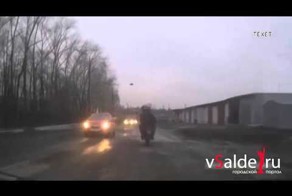 Погоня ДПС за мотоциклистом