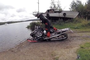 На снегоходе по воде