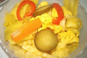 Овощное ассорти в лимонном соке по-арабски ( хамуцим)