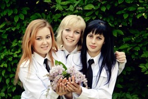 Лица девушек из Российской армии