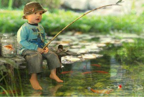 Забавные дети и животные