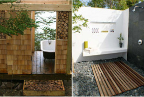 Простая роскошь: идеи по оборудованию потрясающего летнего душа