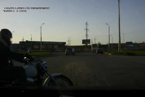 ДТП с мотоциклом на кольце в Таганроге