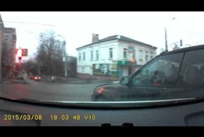 Авария на трамвайных путях