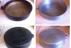 Чистим чугунную посуду