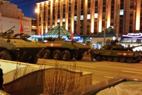 Наша новая техника на репетиции парада