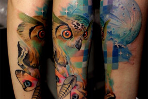 Анималистические татуировки Леши Лауза