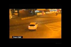 Авария с мотоцикдистом в Краснодаре
